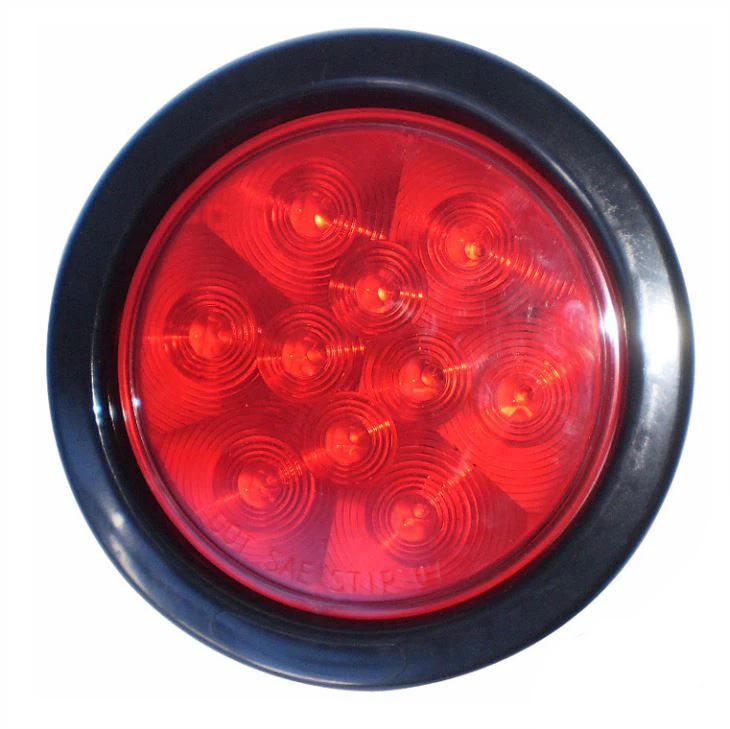 DOT/SAE Emark 4 Inch Round LED Truck Trailer Stop Turn Tail Lights
