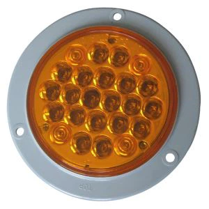 4 Inch Round Amber LED Turn Tail Lights For Truck Trailers